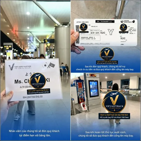 JL070 từ TP.HCM đến Tokyo Haneda | Hướng dẫn Fast Track xuất cảnh sân bay Tân Sơn Nhất