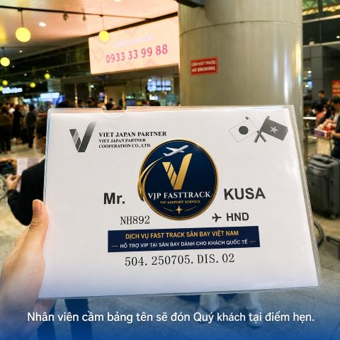 Hình ảnh minh họa dịch vụ Fast Track xuất cảnh sân bay Tân Sơn Nhất dành cho chuyến bay NH892