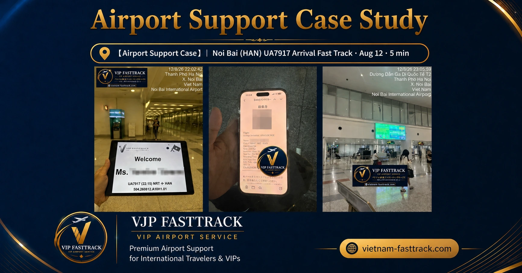 Noi Bai International Airport UA7917 airport support case study