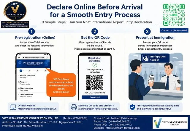 Vietnam Fasttrack TanSonNhat Pre Arrival Declaration Inform Foreign