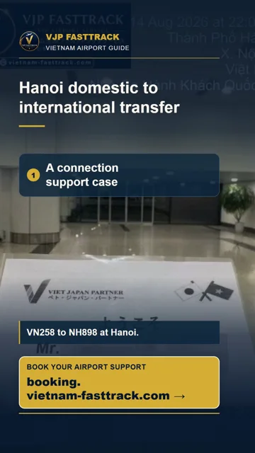 Hanoi Domestic to International Connection: A Support Case